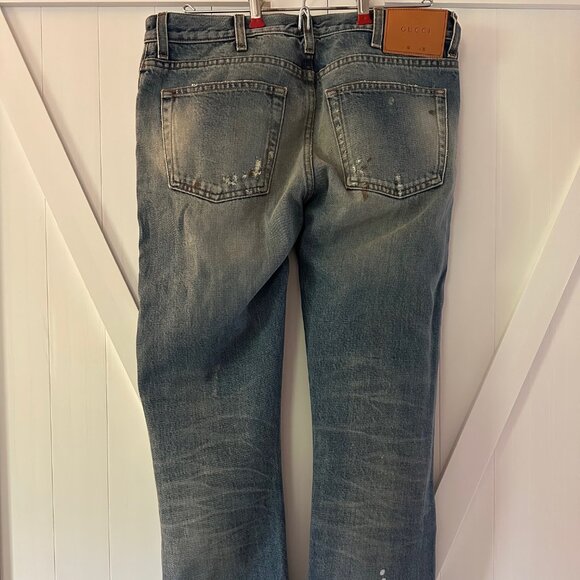Gucci L’Aveugle Par Amour Distressed Jeans Mens Size 30 (NWT) - Picture 3 of 7
